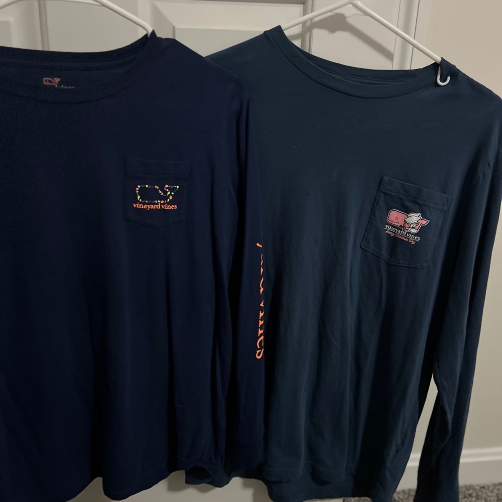 Vineyard Vines Long Sleeve T-Shirts Bundle- boy’s Navy